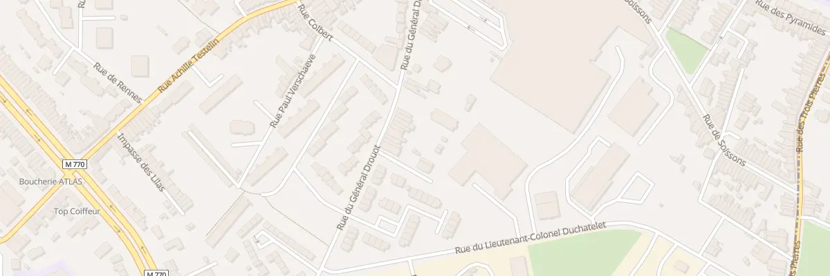 Plan du 182 Rue du Général Drouot à Tourcoing