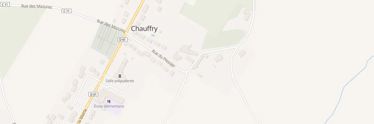 Plan du 8 Rue du Plessier à Chauffry