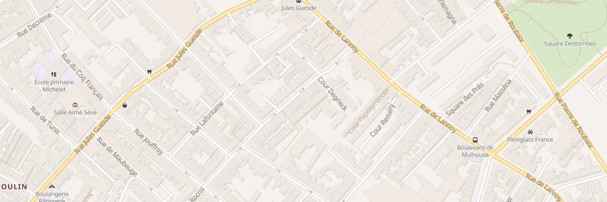Plan du 41 Rue de Rocroi à Roubaix