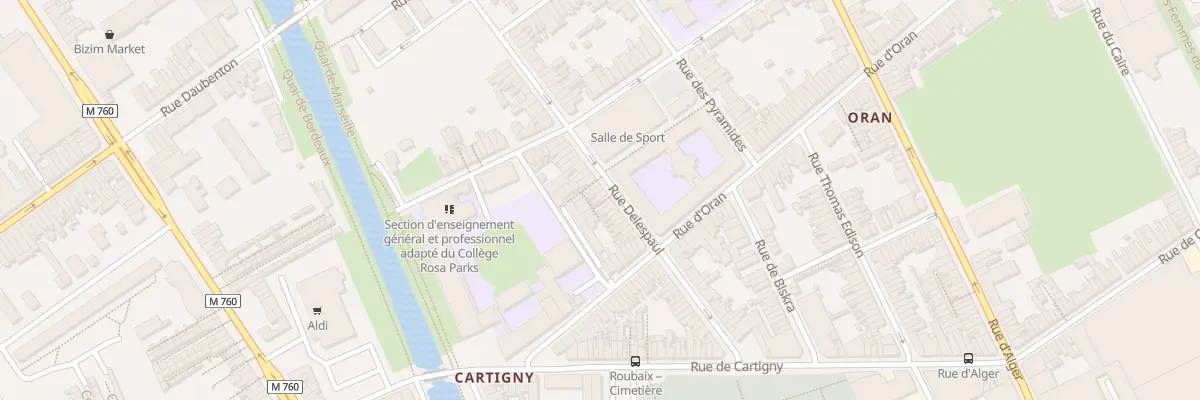 Plan du 61 Rue Delespaul à Roubaix