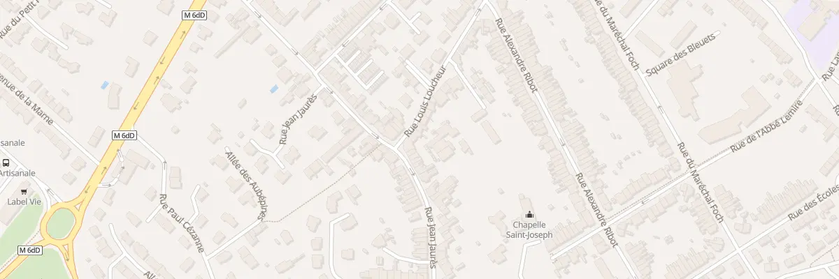 Plan du 2 Rue Louis Loucheur à Hem
