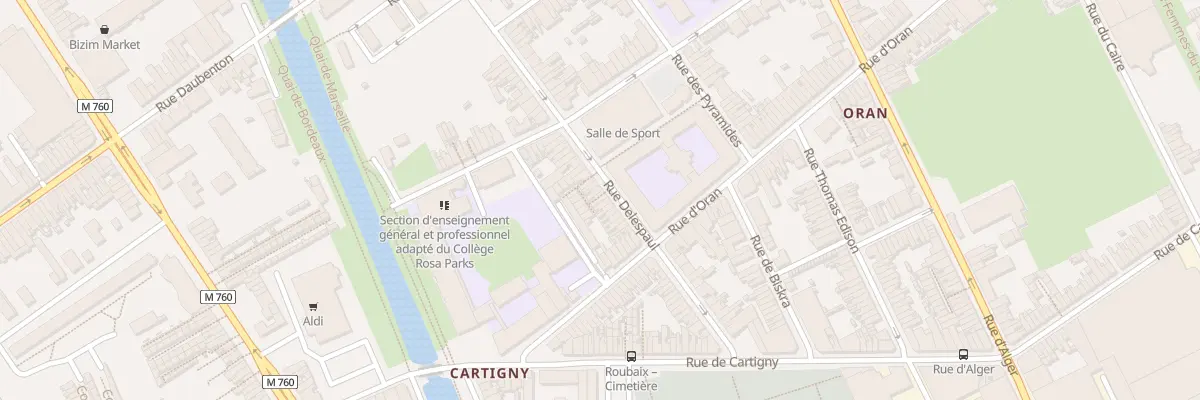 Plan du 57 Rue Delespaul à Roubaix