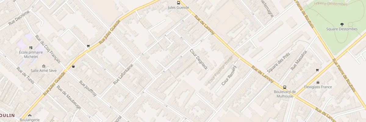 Plan du 37 Rue de Rocroi à Roubaix