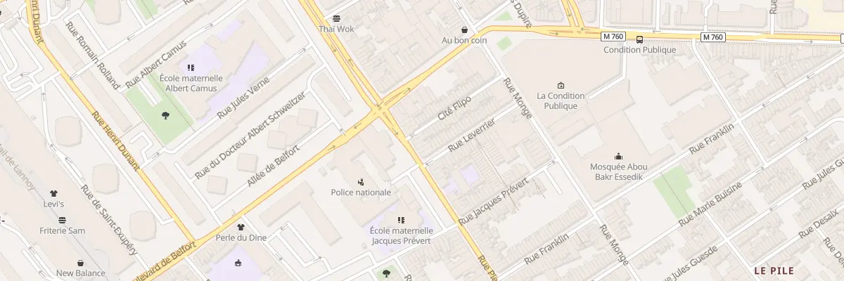 Plan du 77 Rue Pierre de Roubaix à Roubaix