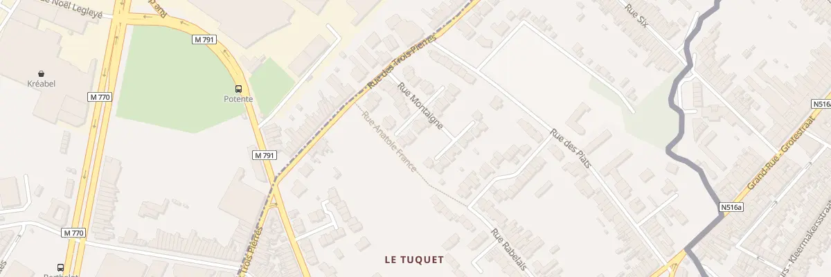 Plan du 24 Rue Montaigne à Wattrelos