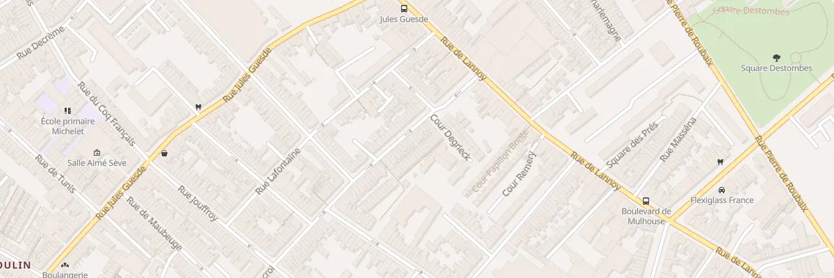 Plan du 35 Rue de Rocroi à Roubaix