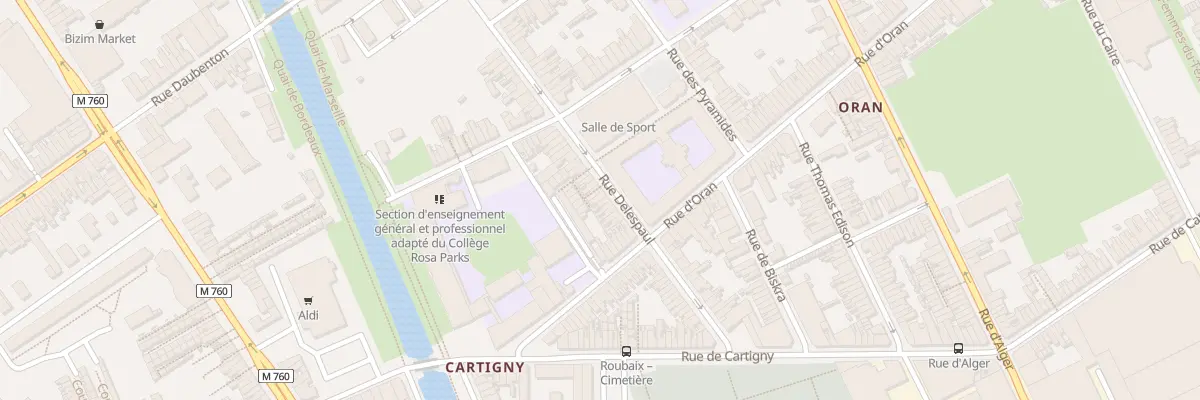 Plan du 55 Rue Delespaul à Roubaix