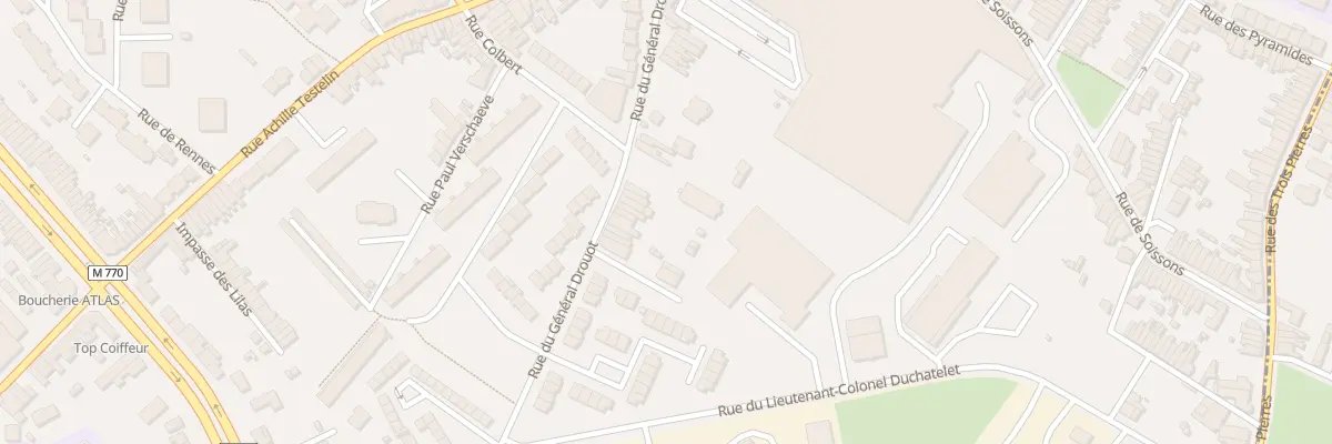 Plan du 186 Rue du Général Drouot à Tourcoing