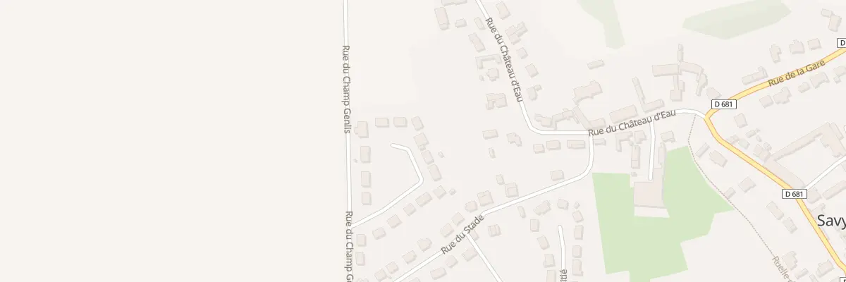 Plan du 8 Rue du Champ Genlis à Savy
