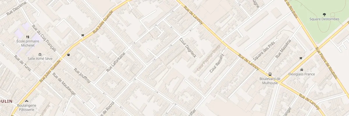 Plan du 32 Che Dillies Piat 57 Rue Rocroi à Roubaix