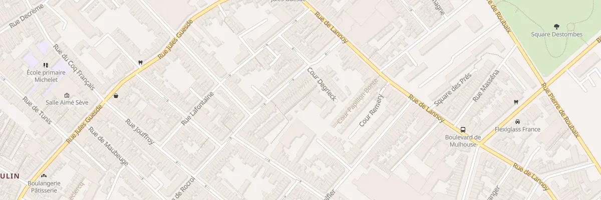Plan du 34 Che Dillies Piat 57 Rue Rocroi à Roubaix