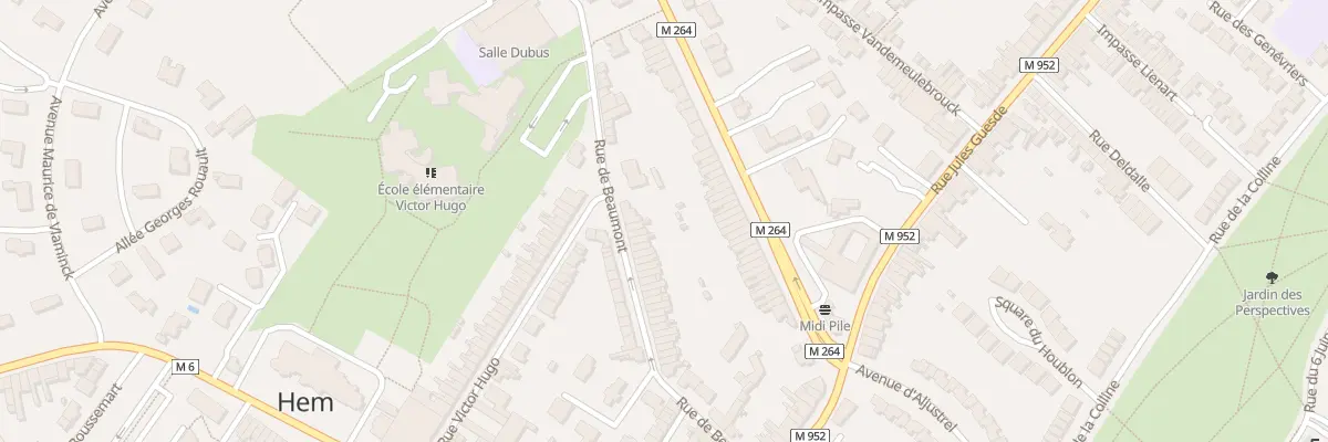 Plan du 64 Rue de Beaumont à Hem