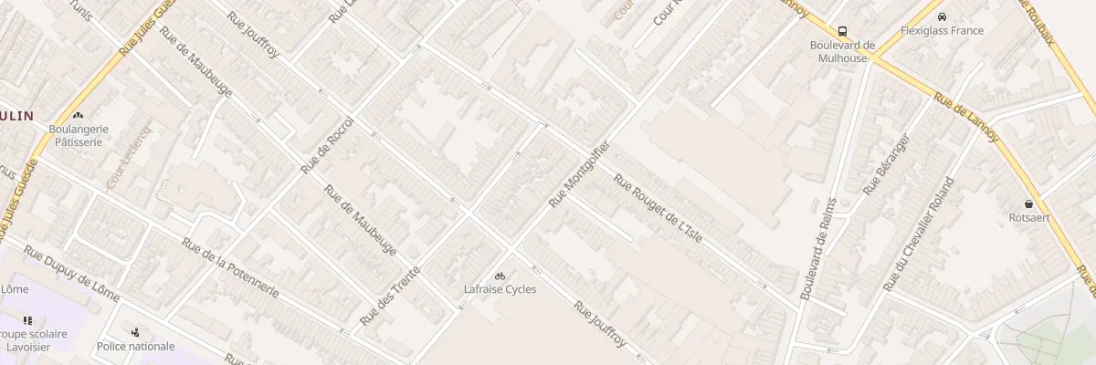Plan du 74 Rue Montgolfier à Roubaix