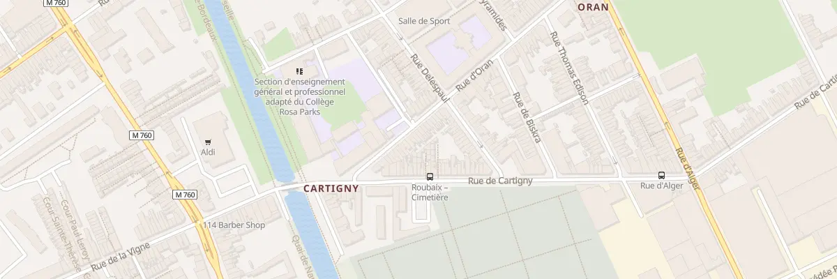 Plan du 30 Rue d’Oran à Roubaix