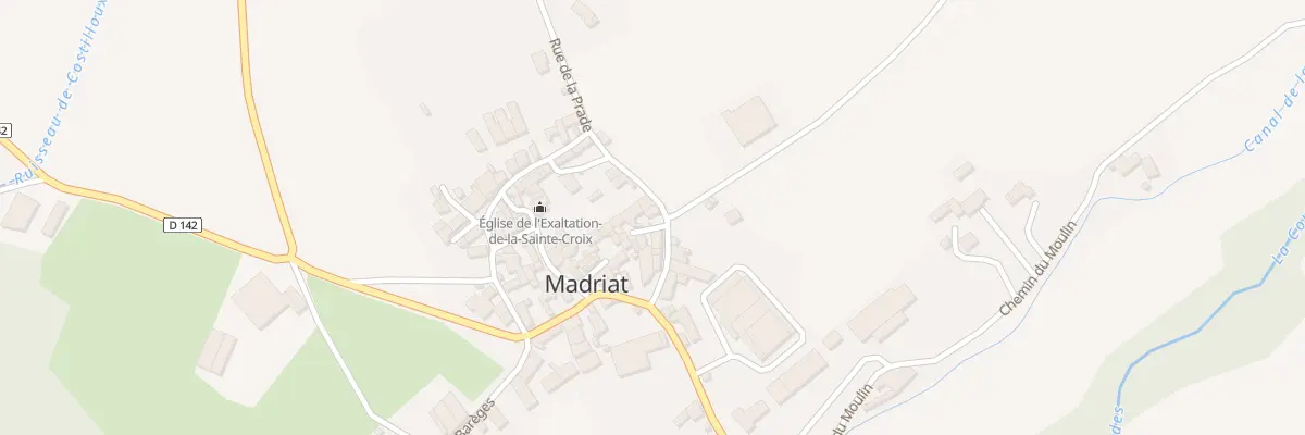 Plan du 2 Rue de la Prade à Madriat
