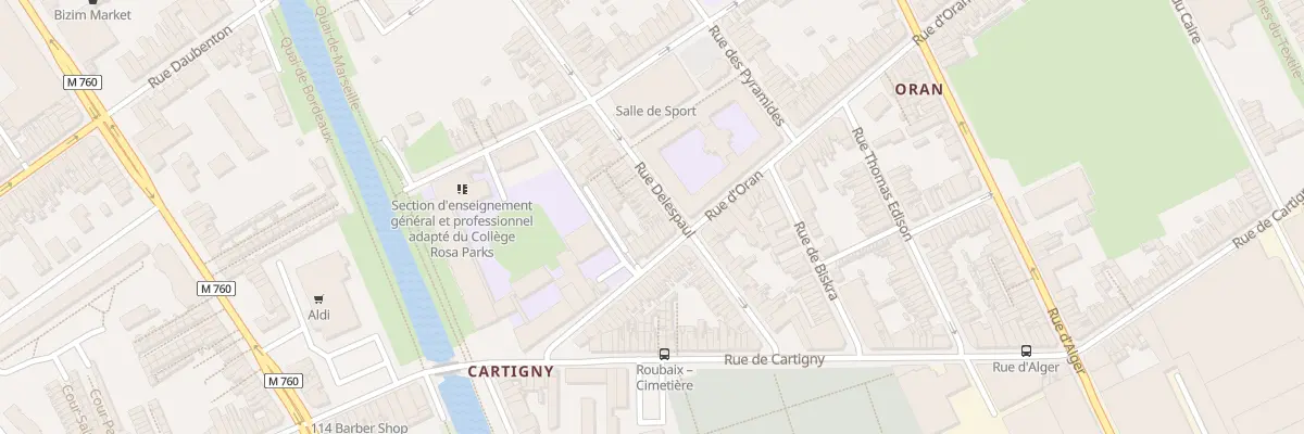 Plan du 45 Rue Delespaul à Roubaix