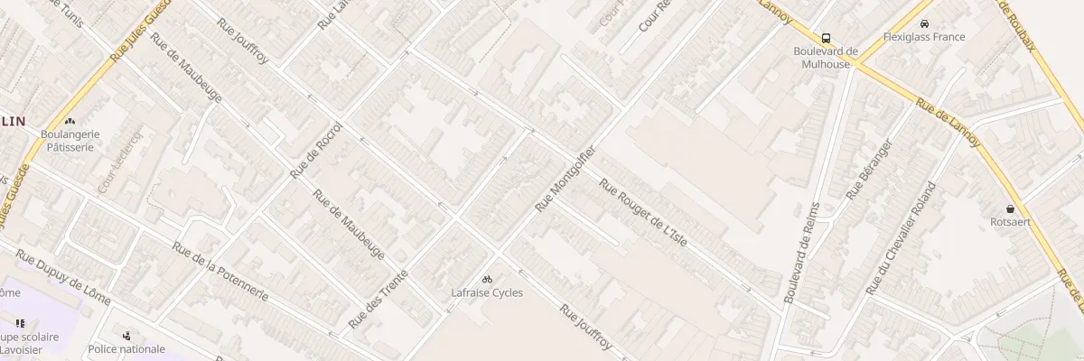 Plan du 70 Rue Montgolfier à Roubaix