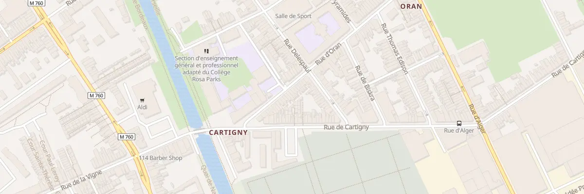 Plan du 32 Rue d’Oran à Roubaix