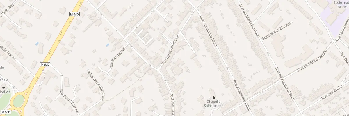 Plan du 8 Rue Louis Loucheur à Hem