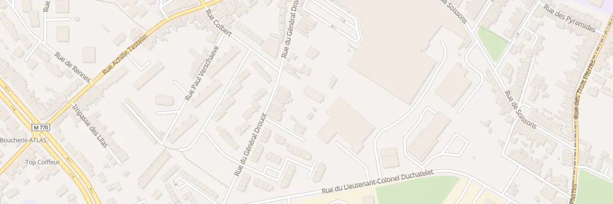 Plan du 190 Rue du Général Drouot à Tourcoing
