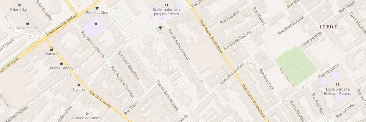 Plan du 50 Rue de Saint-Amand à Roubaix