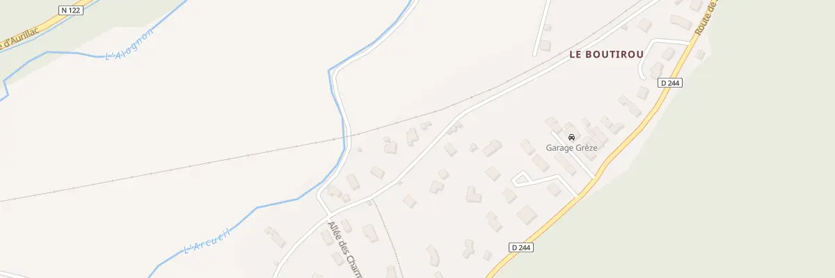 Plan du 6148 Bouteirou à Massiac
