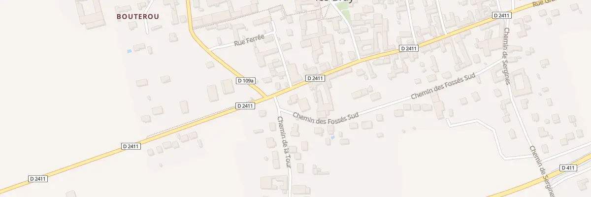 Plan du 2 Rue Grande à Bazoches-lès-Bray