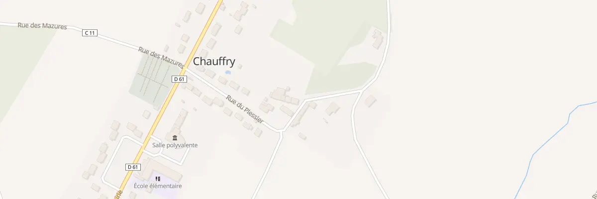 Plan du 4 Rue du Plessier à Chauffry