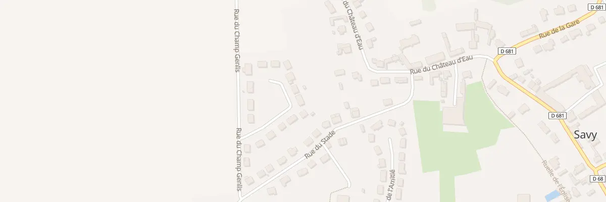 Plan du 10 Rue du Champ Genlis à Savy