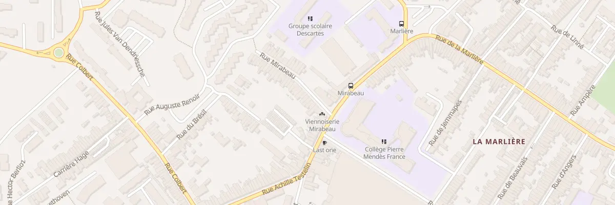 Plan du 11 Rue Mirabeau à Tourcoing