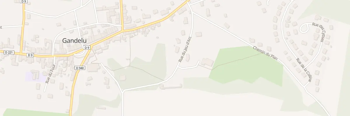 Plan du 6 Rue du Jeu d’Arc à Gandelu