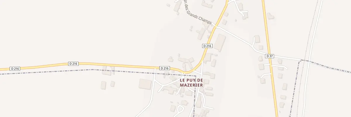 Plan du 30 Rte de Bègues à Mazerier