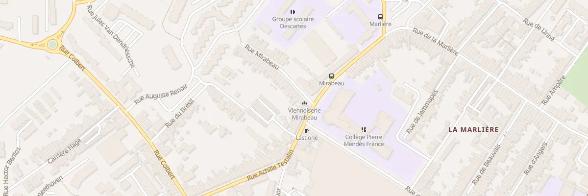 Plan du 7 Rue Mirabeau à Tourcoing