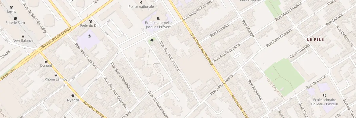Plan du 35 Rue de Saint-Amand à Roubaix