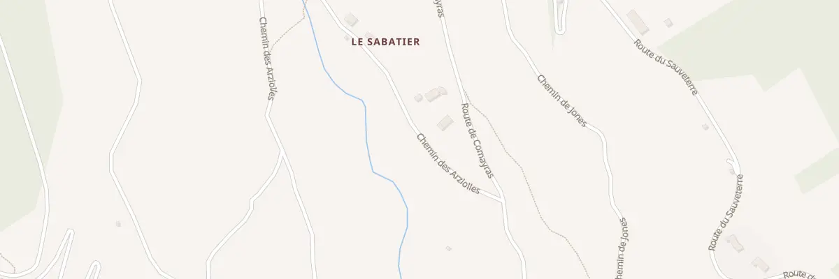Plan du 5168B La Daurelle à Mostuéjouls