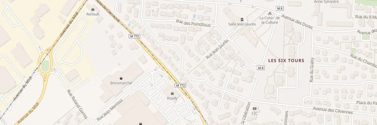 Plan du 21 Rue Lafayette à Cournon-d’Auvergne