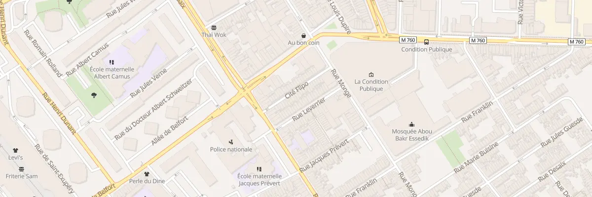 Plan du 18 Che Flipo Rue Pierre de Roubai à Roubaix