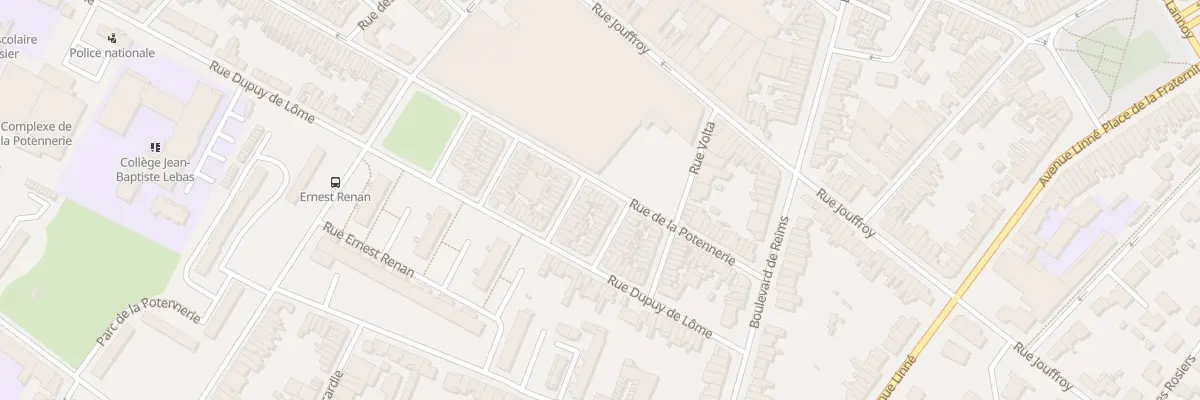 Plan du 152 Rue de la Potennerie à Roubaix