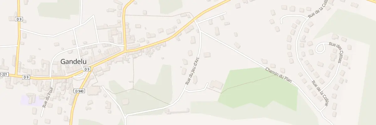 Plan du 4 Rue du Jeu d’Arc à Gandelu