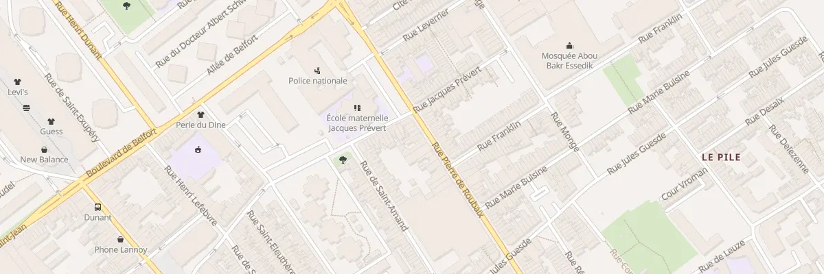 Plan du 122 Rue Pierre de Roubaix à Roubaix