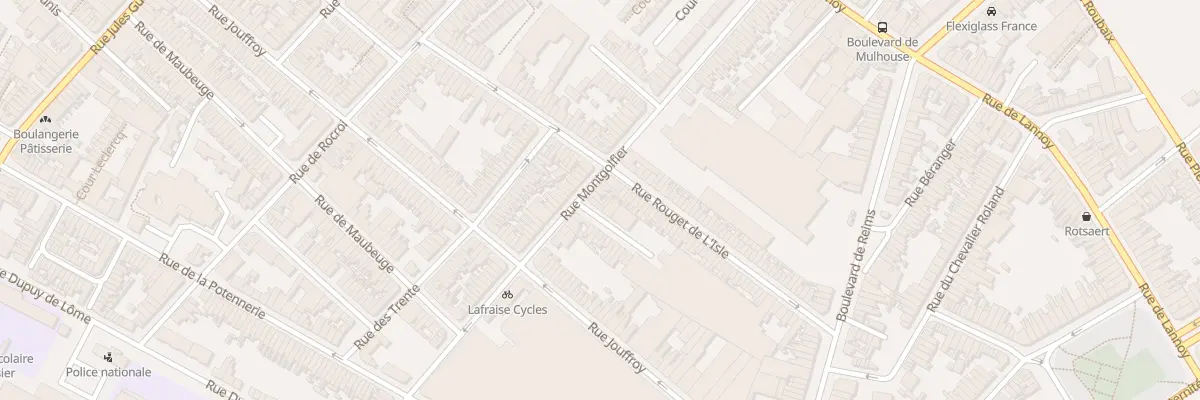 Plan du 85 Rue Montgolfier à Roubaix