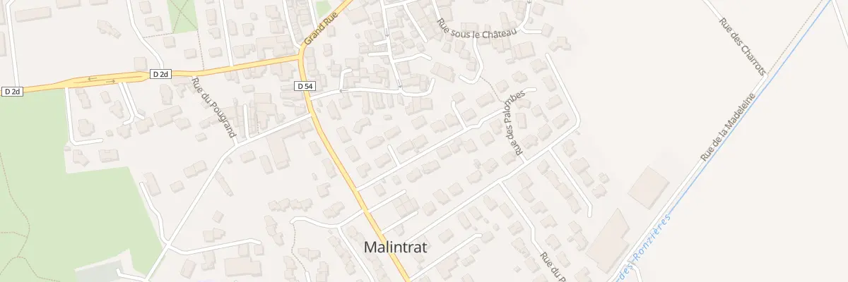 Plan du 11 Rue du Hameau de la Joselle à Malintrat