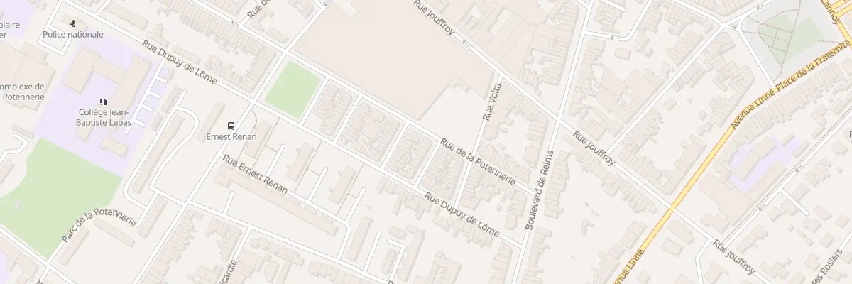 Plan du 156 Rue de la Potennerie à Roubaix