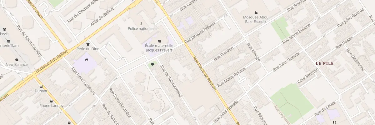 Plan du 128 Rue Pierre de Roubaix à Roubaix