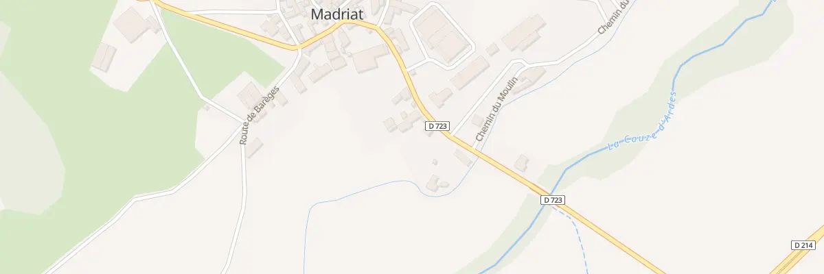 Plan du 4 Rte Departementale à Madriat