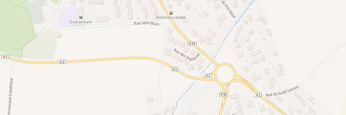 Plan du 4 Rue des Sophoras à Malintrat