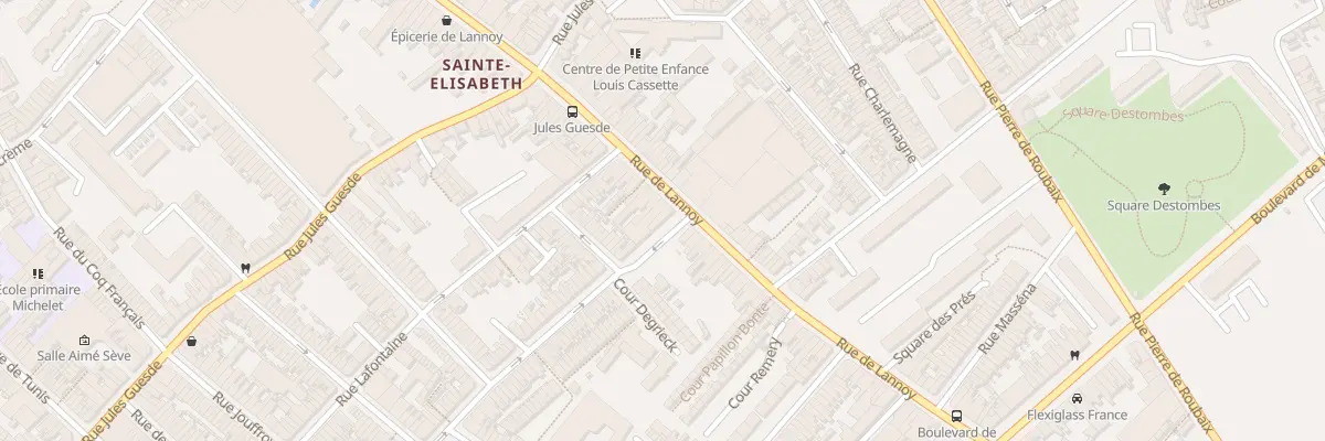 Plan du 252 Rue de Lannoy à Roubaix