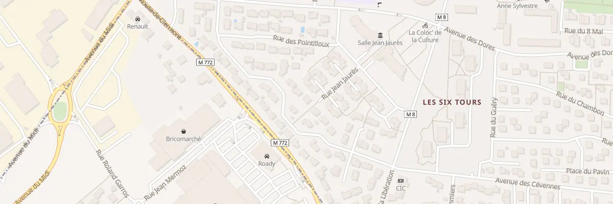 Plan du 23 Rue Lafayette à Cournon-d’Auvergne