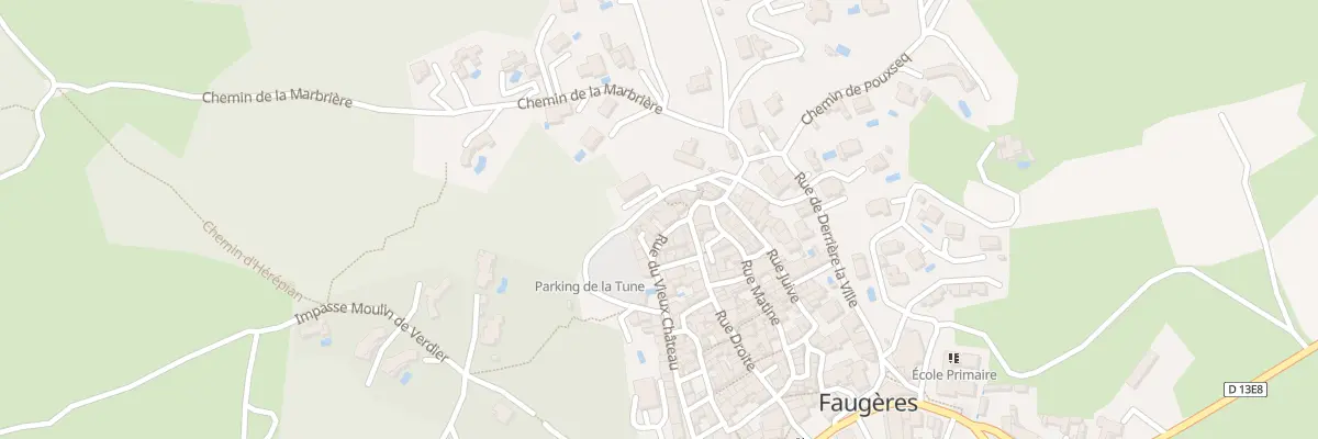 Plan du 30 Rue du Vieux Château à Faugères