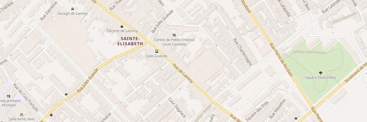 Plan du 201 Rue de Lannoy à Roubaix